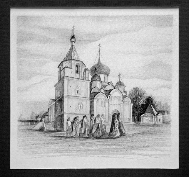 Старицкий Свято-Успенский монастырь Рисунок 09 2010