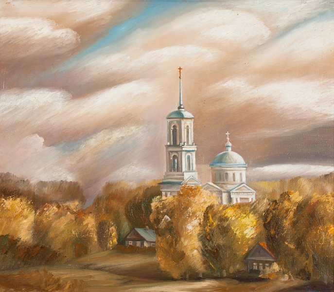 Покров в Торжке 50х60 1996
