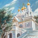 Вечное Русская миссия в Иерусалиме 60х50 1996