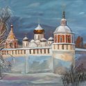 Монастырь Закатный луч 80х90 2010